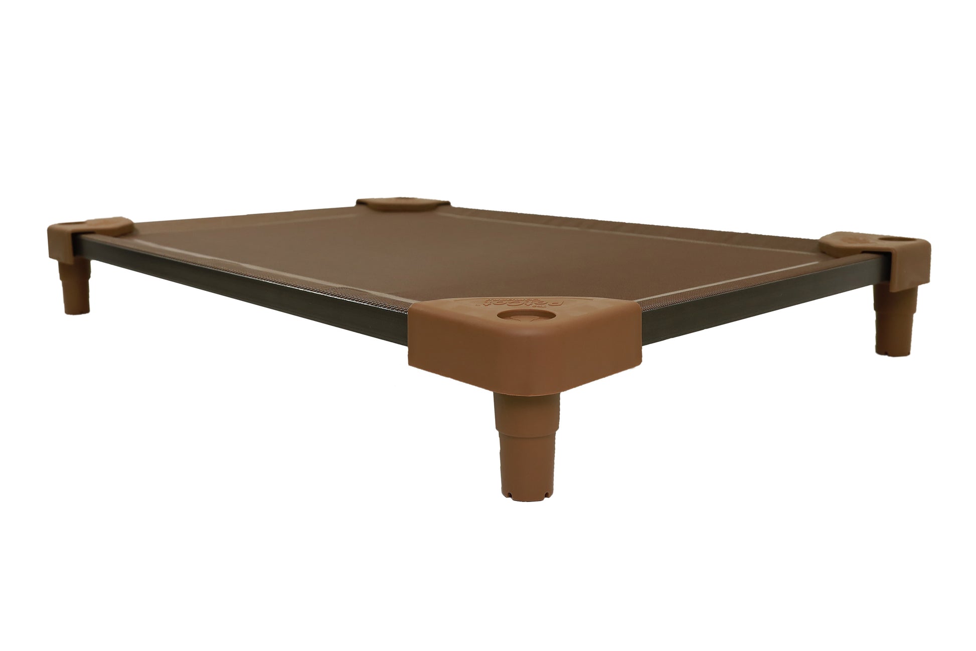 brown rasied large dog bed