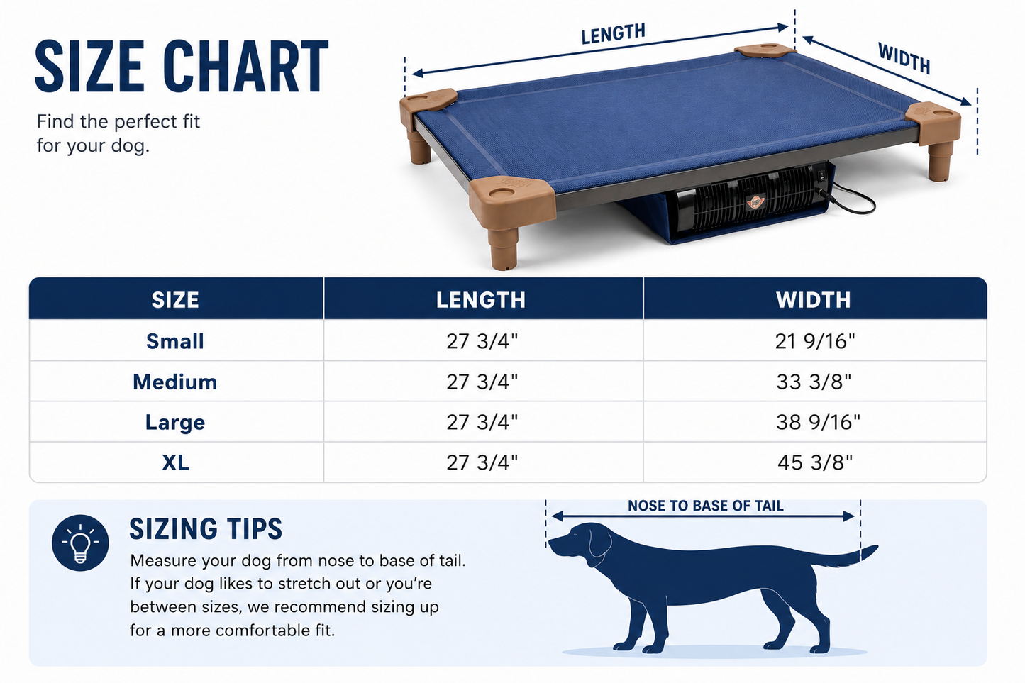 AirCot Cooling Dog Bed | Elevated Breathable Pet Cot with Airflow Cooling System