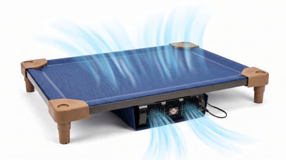 AirCot Cooling Dog Bed | Elevated Breathable Pet Cot with Airflow Cooling System